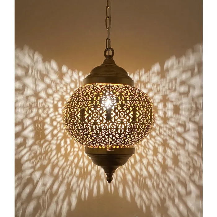 Wit oosters hanglampje filigrain