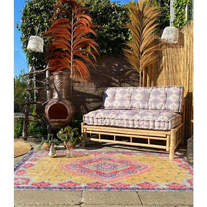 Wonder Rugs Buiten vloerkleed mila geel