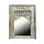 Oosterse Witte houten spiegel S