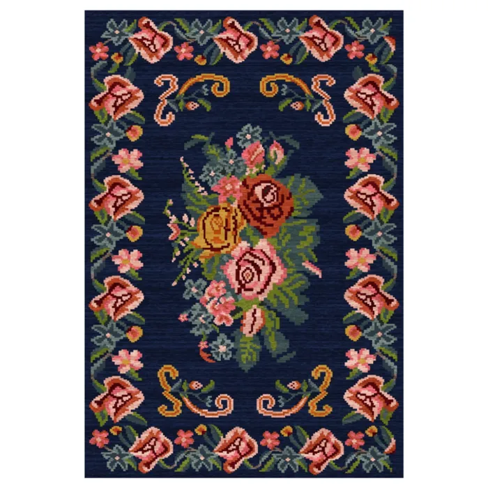 Wonder Rugs Buitenkleed Flower kilim