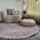 Rond kleed gemeleerd roze