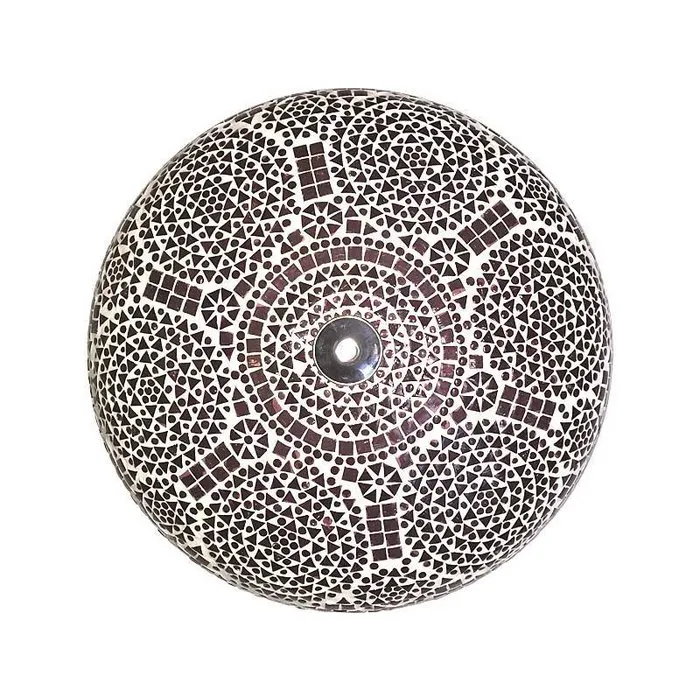 Paarse oosterse mozaïek plafonniere