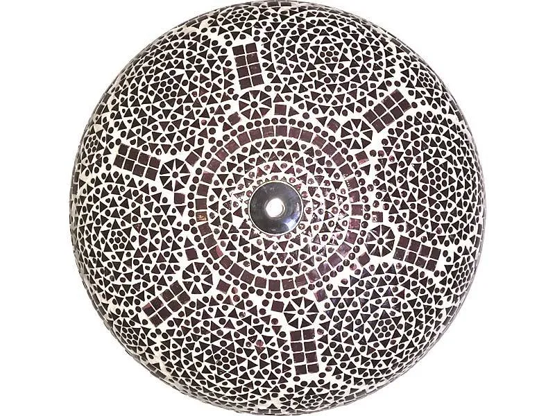 Paarse oosterse mozaïek plafonniere