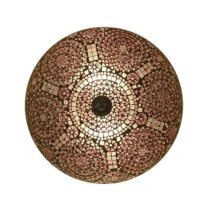 Paarse oosterse mozaïek plafonniere