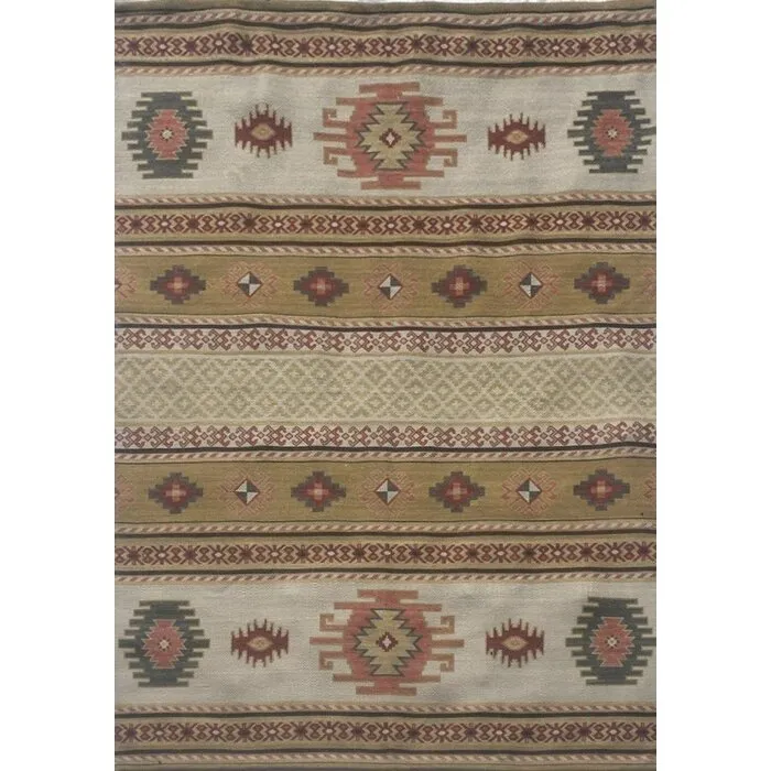 Wonder Rugs Beige kelim buitenkleed van stof