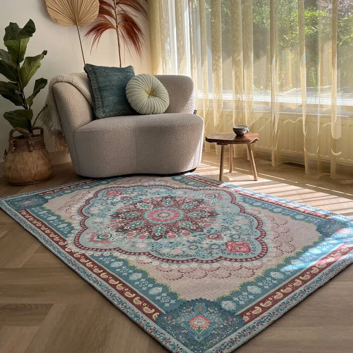 Wonder Rugs Vintage vloerkleed pinky blauw