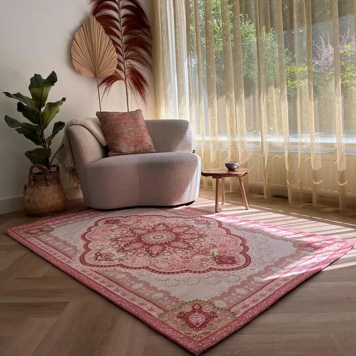 Wonder Rugs Vintage vloerkleed roze terra- wonder