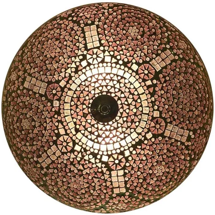 Paarse oosterse mozaïek plafonniere