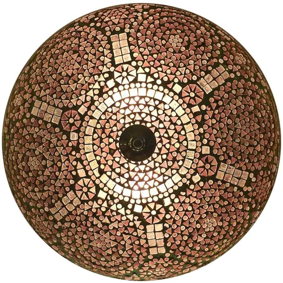 Paarse oosterse mozaïek plafonniere