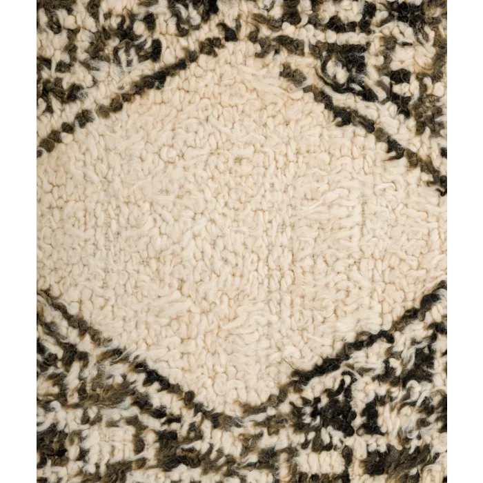 Marokkaans tapijt zwart wit 182x275cm