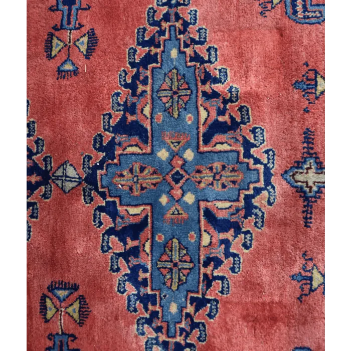 Perzisch vloerkleed roze/ blauw - 255 x 370 cm