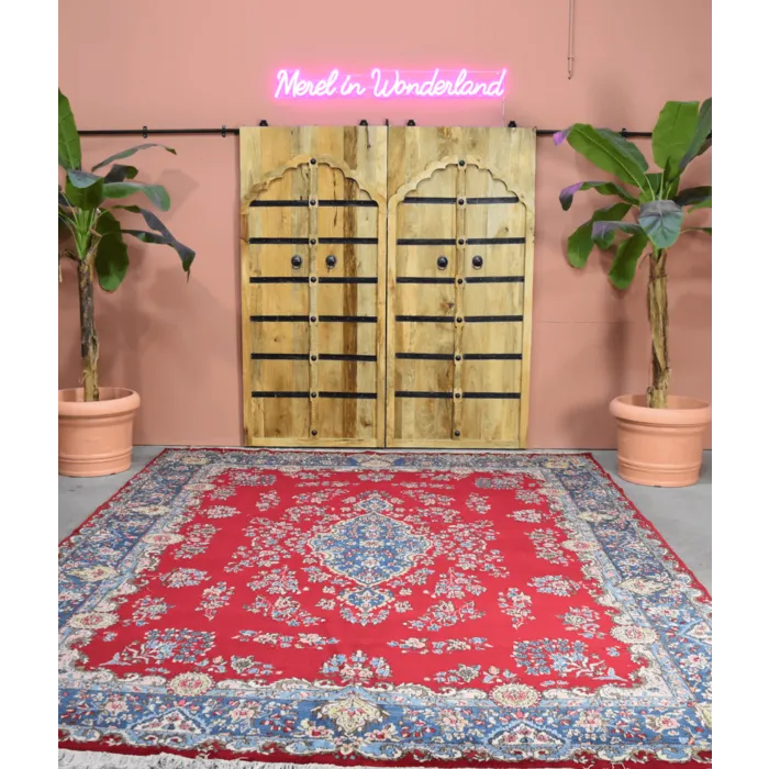 Perzisch tapijt rood/ blauw 270 x 385 cm