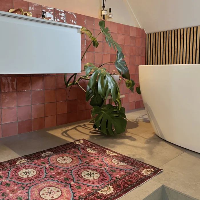 Kelim badmat roze Miracle