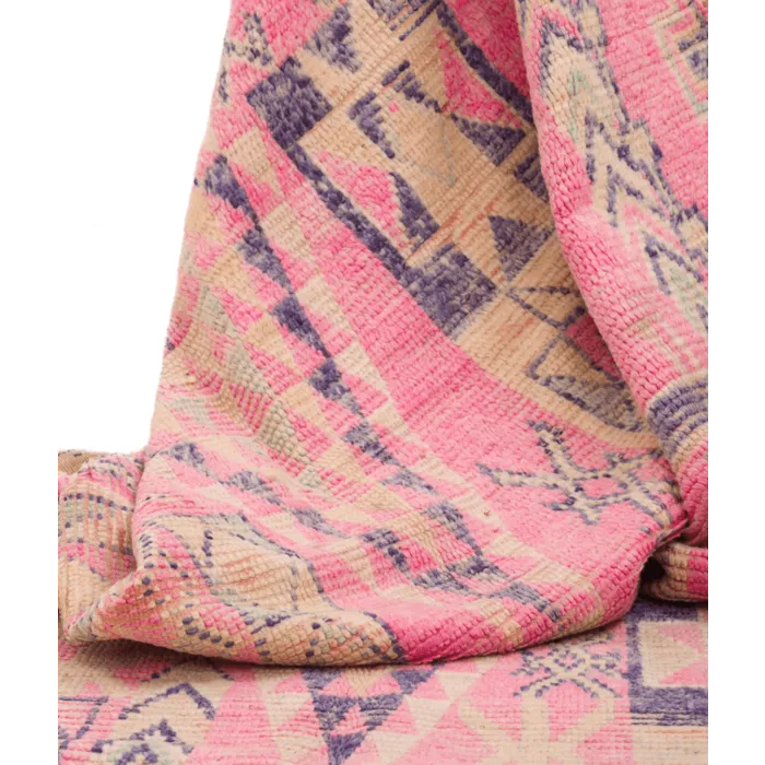 Marokkaanse Beni Mguild vloerkleed roze - 155x311cm