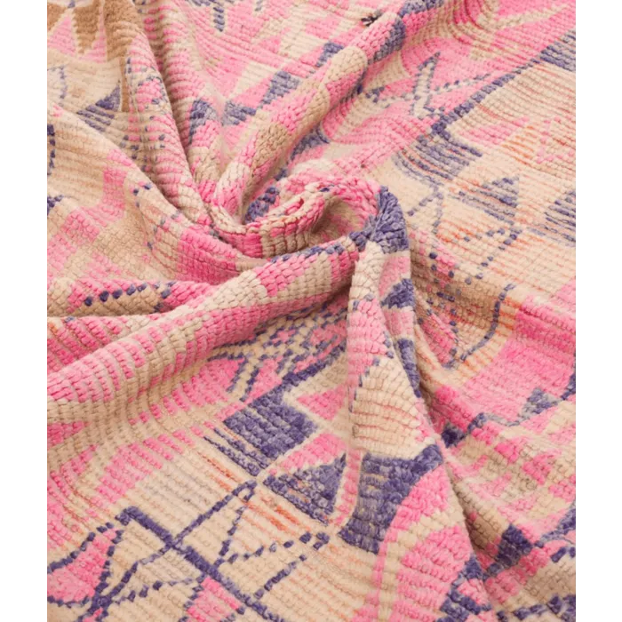 Marokkaanse Beni Mguild vloerkleed roze - 155x311cm