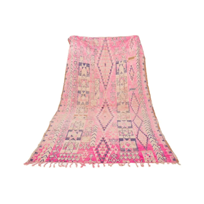 Marokkaanse Beni Mguild vloerkleed roze - 155x311cm