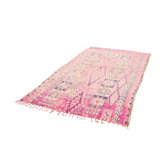 Marokkaanse Beni Mguild vloerkleed roze - 155x311cm