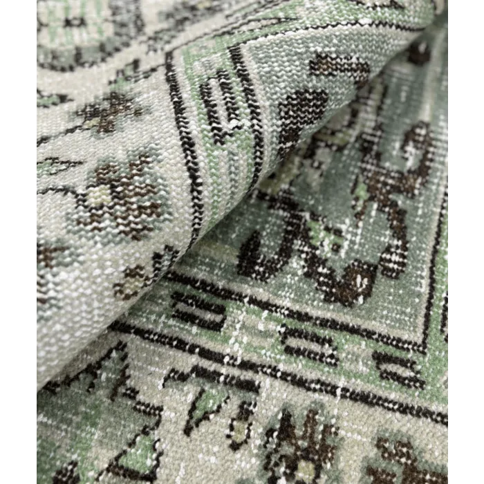 Vintage tapijt groen grijs 188x294cm