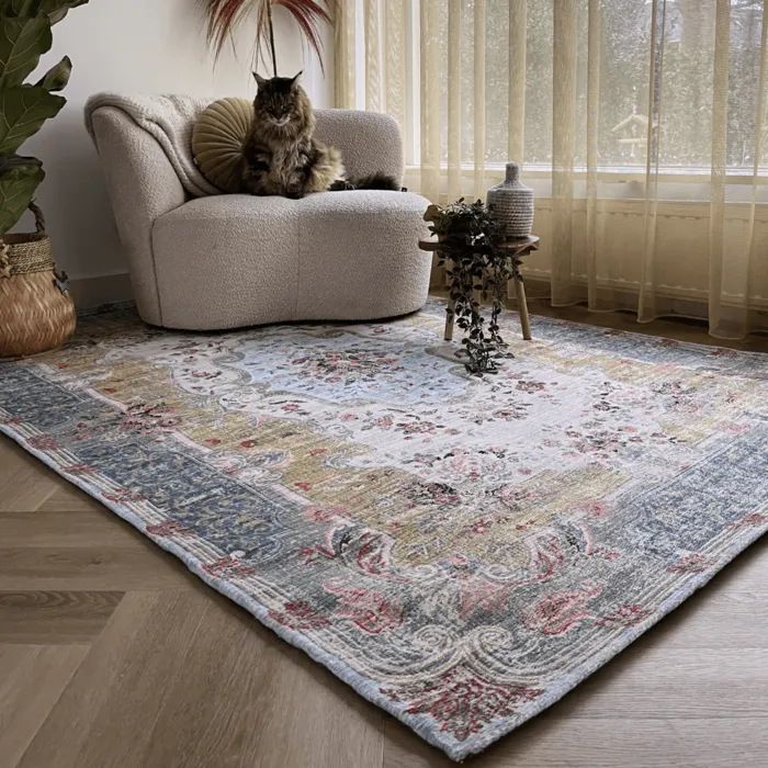 Wonder Rugs Rozenkelim pastel kleed