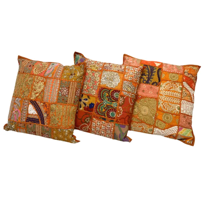 Kussentje oranje India