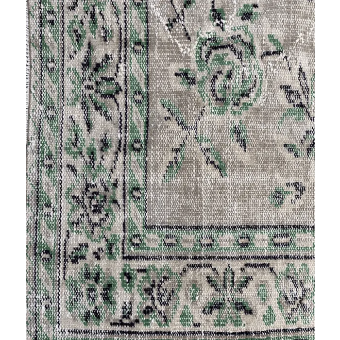 Vintage vloerkleed groen 178 x 288 cm