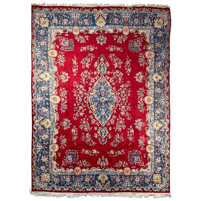 Perzisch tapijt rood/ blauw 270 x 385 cm