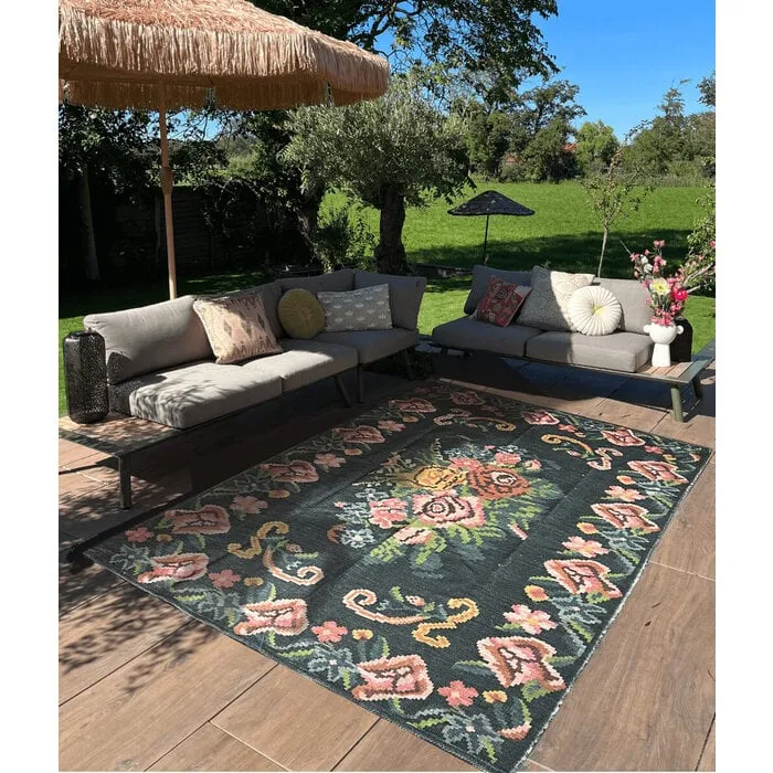 Wonder Rugs Buitenkleed Flower kilim