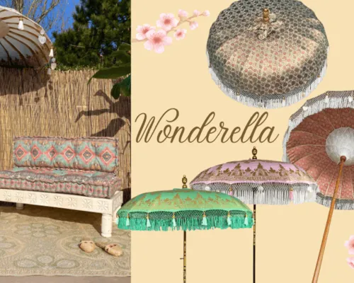 De  meest kleurrijke parasols shop je bij Merel in Wonderland!