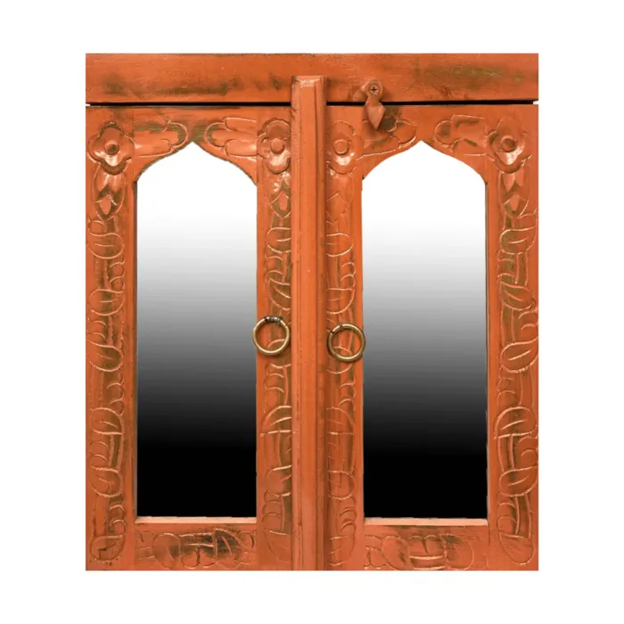 Badkamerkastje zalm roze spiegel