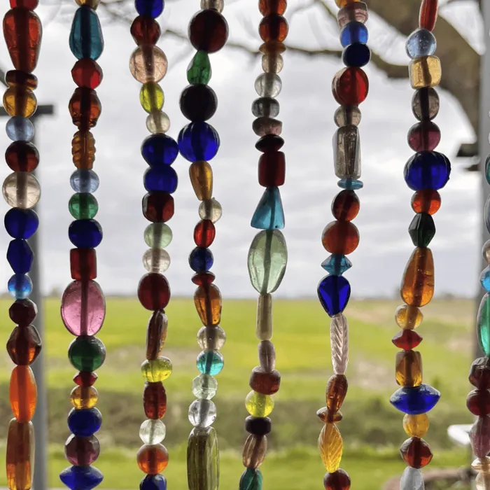 Glaskralengordijn multi colour