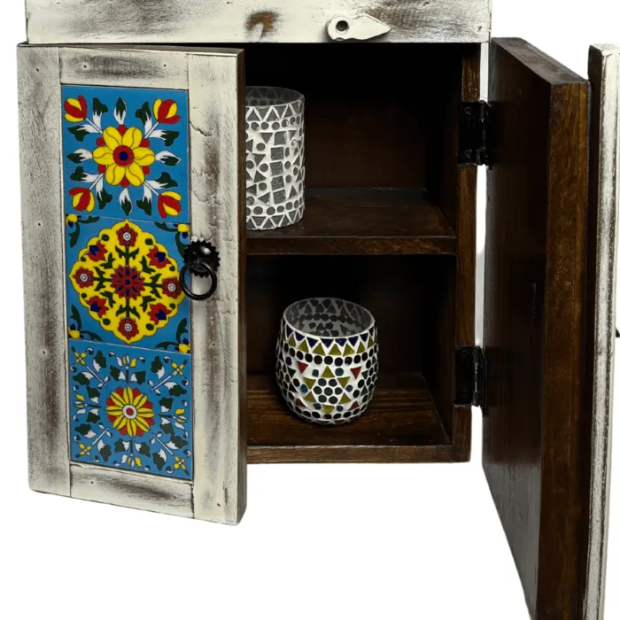 Wit oosters badkamer kastje tegel