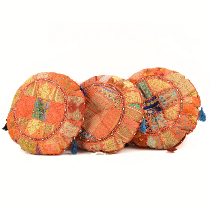 Oranje patchwork kussen arabisch