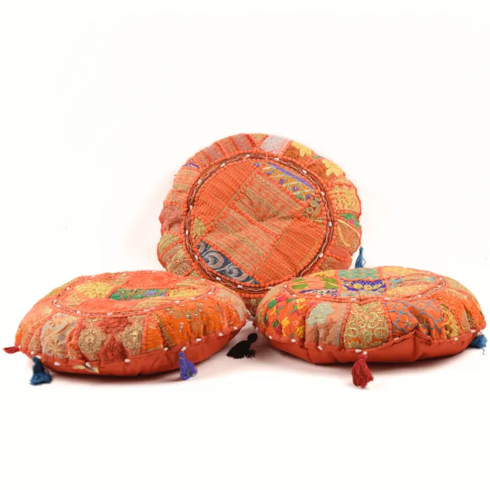 Oranje patchwork kussen arabisch