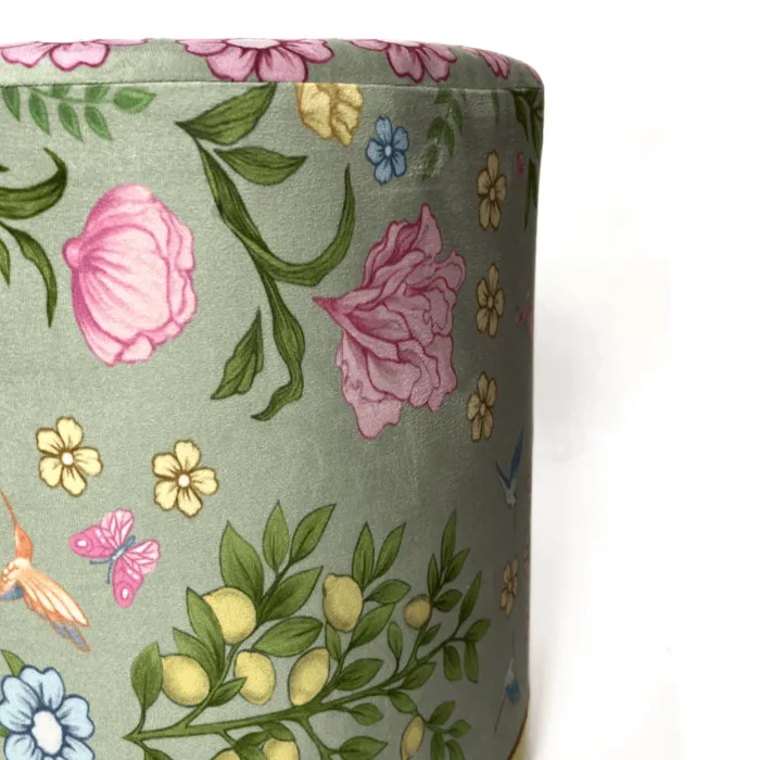 Poef Garden groen fluweel