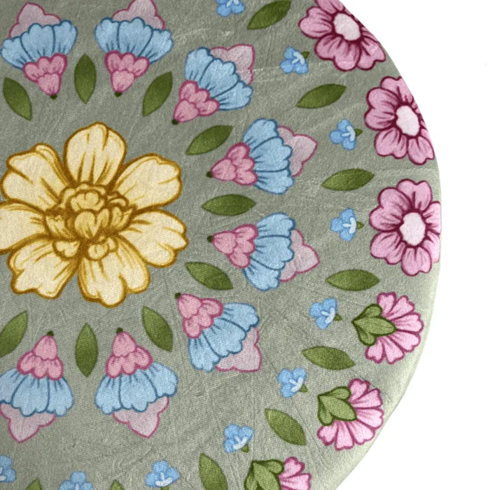 Poef Garden groen fluweel