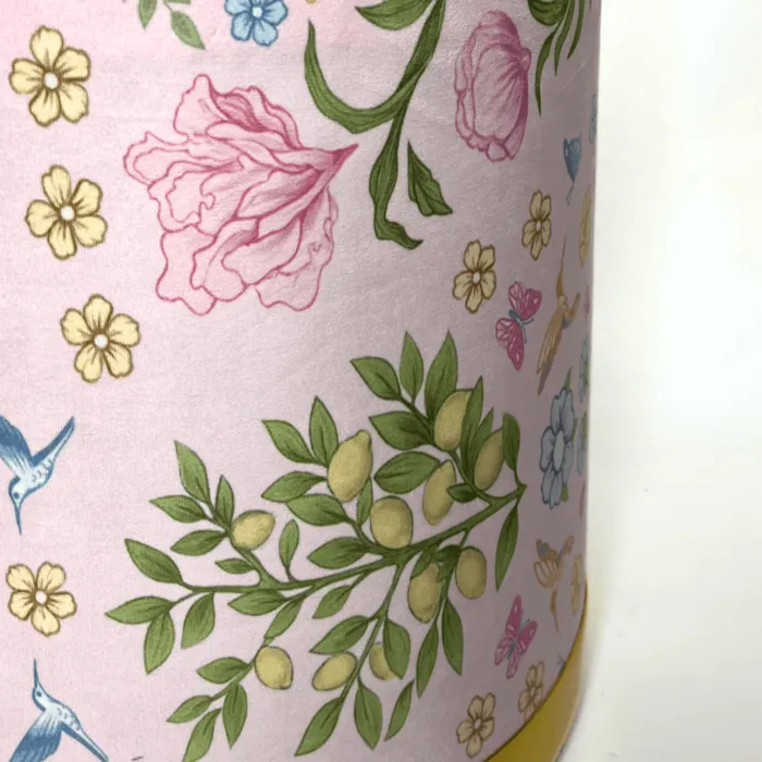 Poef Garden roze fluweel