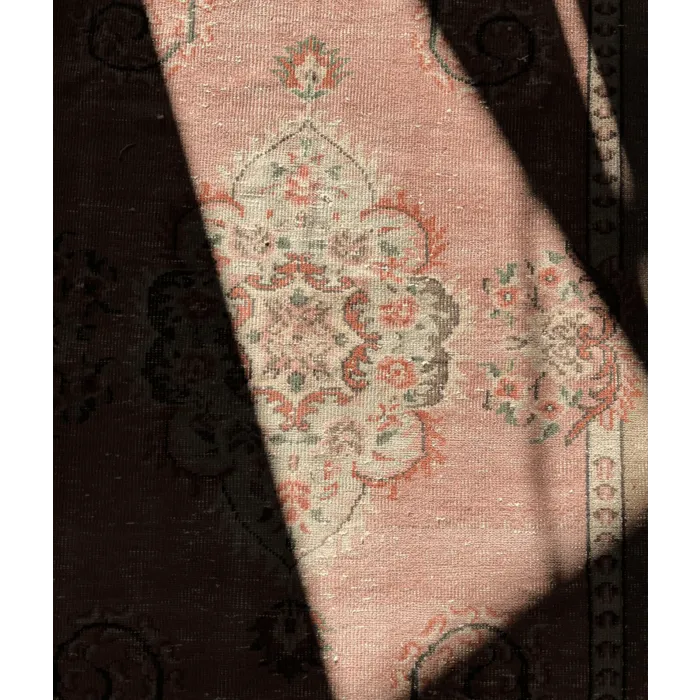 Vintage vloerkleed roze 165x298cm