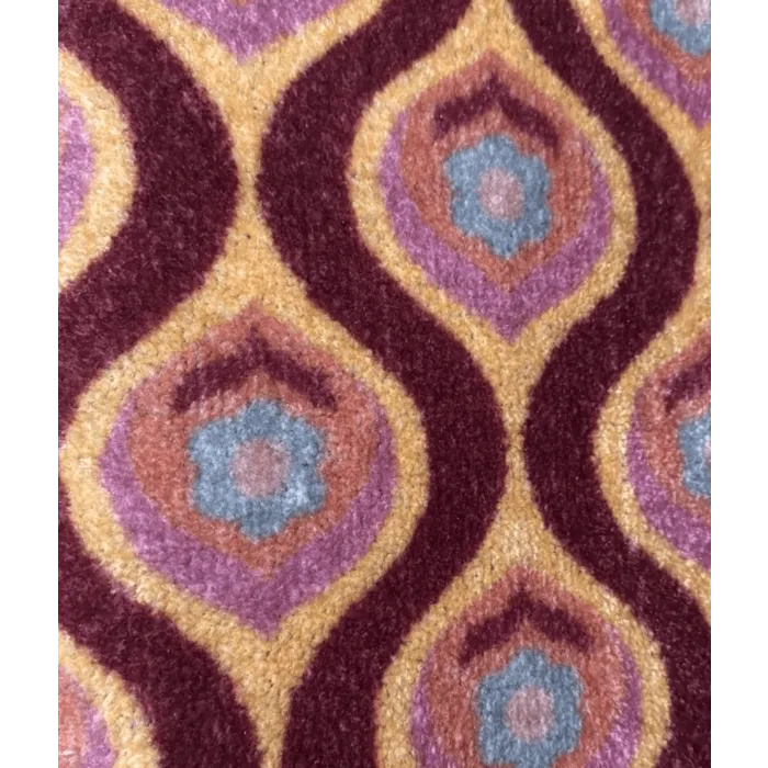 Deurmat /droogloopmat op maat - Poppy Flower bordeaux