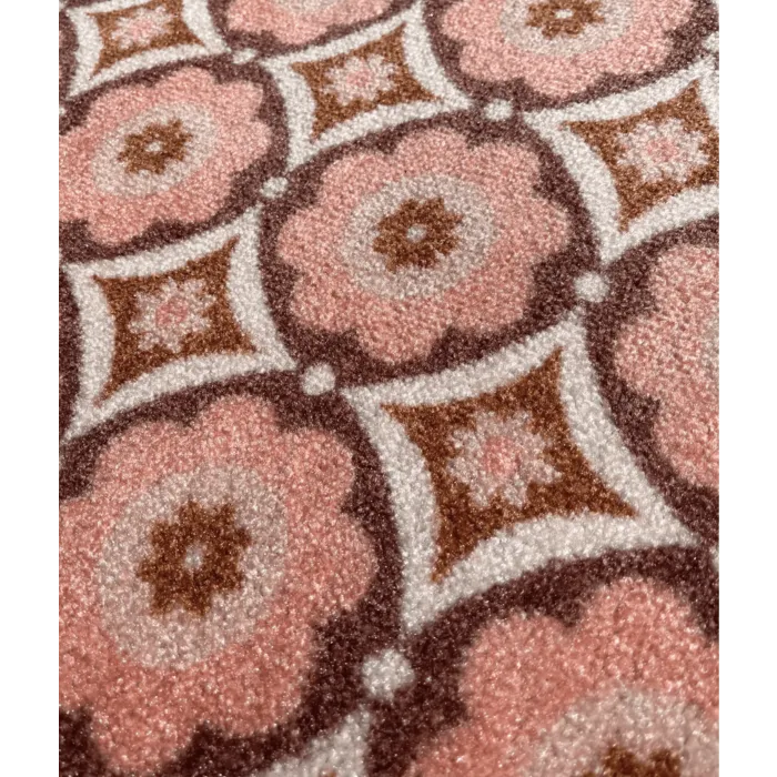 Deurmat/ droogloopmat op maar - Mediterrane pink