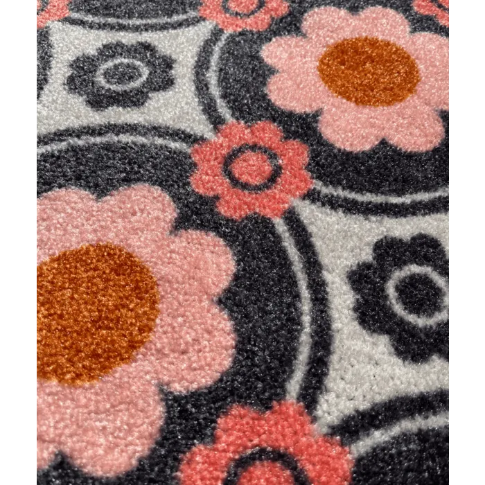 Deurmat/ droogloopmat op maat - Tropica pink