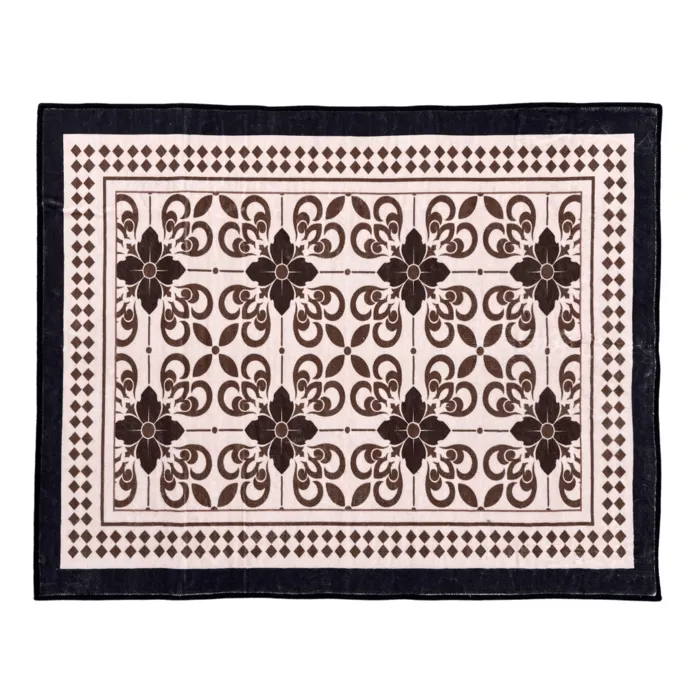 Badmat Venezia - Bruin/ zwart