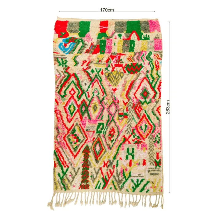 Marokkaans Beni Mguild vloerkleed Bohemian - 170x263 cm