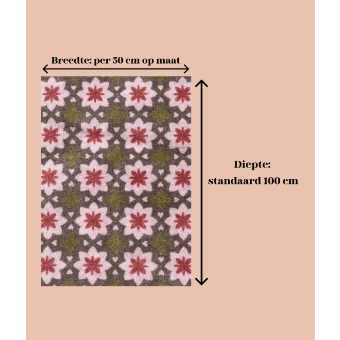 Deurmat/ droogloopmat op maat - Rosalie