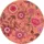 Badmat Peacefull soft pink - rond