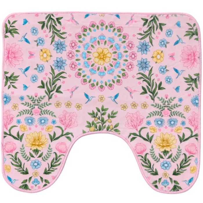 Toiletmat Garden - zacht roze
