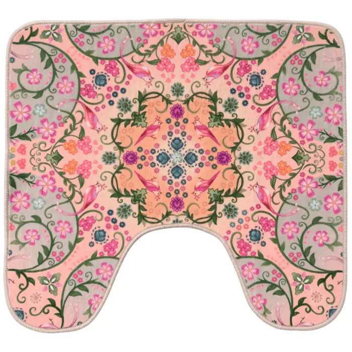 Toiletmat Florali - pink