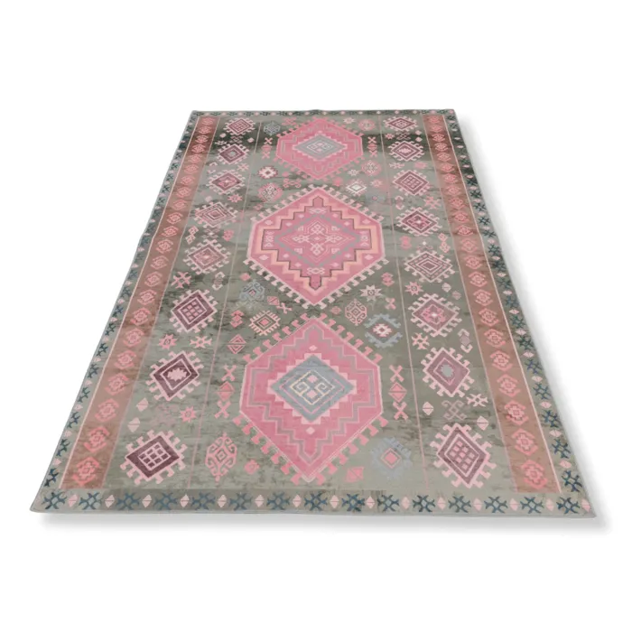 Vintage tapijt Marokkaanse stijl - Nomad pastel