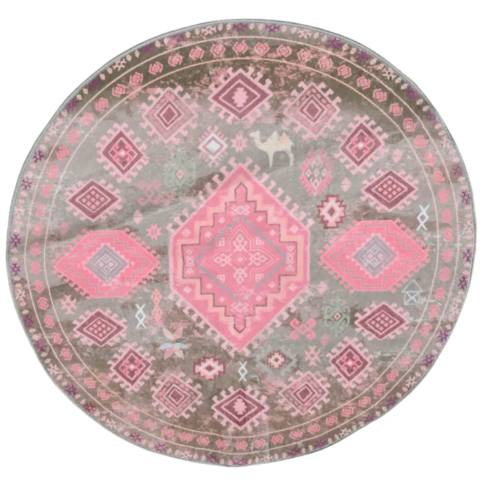 Badmat Nomad pastel - rond