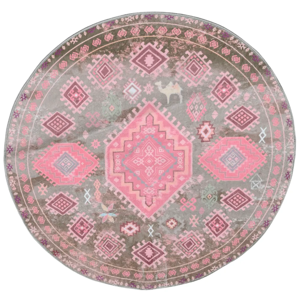 Badmat Nomad pastel - rond