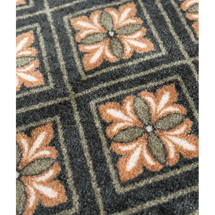 Deurmat/ droogloopmat Amsterdam - dark green